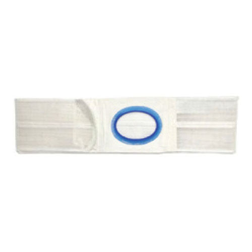 4" White, Regular Elastic, Flat Panel Belt, Prolapse Flap, Large, 3-1/4" Center Opening