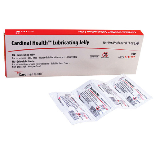 Cardinal Health Lubricating Jelly 3g Packet (Box of 144)