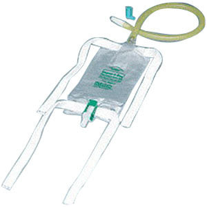 Dispoz-a-Bag Leg Bag with Flip-Flo Valve & 18" Extension Tubing, 19 oz. (Case of 50)