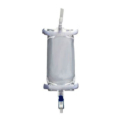 Cardinal 1000 mL Leg Bag with Latex-Free Velcro Leg Straps and Flocked Backing