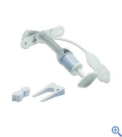 Smiths Medical ASD, Inc. Bivona FlexTend TTS Pediatric V Neck Flange Tracheostomy Tube, Size 4.5