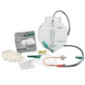 BARDEX 100% Silicone Drain Bag Foley Catheter Tray 16 Fr 5 cc (Case of 10)