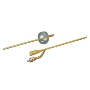 BARDEX LUBRICATH Hematuria 3-Way Latex Foley Catheter 24 Fr 30 cc (Case of 5)
