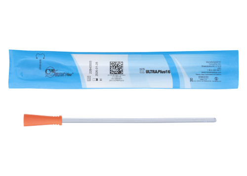 Cure Ultra Plus, 8" Female, Straight Tip, 16 FR (Box of 30)