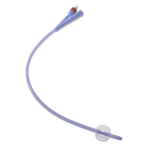 Dover 2-Way Silicone Foley Catheter Coude Tip 22 Fr 30 cc (Box of 10)