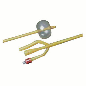 LUBRICATH 3-Way Latex Foley Catheter 18 Fr 30 cc (Case of 12)