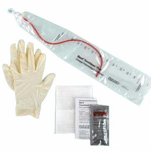 TOUCHLESS Plus Unisex Vinyl Intermittent Catheter Kit 16 Fr 1100 mL (Case of 50)