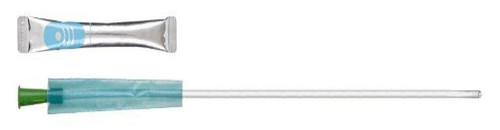 GentleCath Glide Hydrophilic Urinary Intermittent Straight Catheter with Water Sachet, 18 Fr, Male 16"