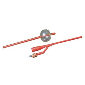 BARDEX LUBRICATH Council 2-Way Foley Catheter 20 Fr 5 cc (Case of 12)