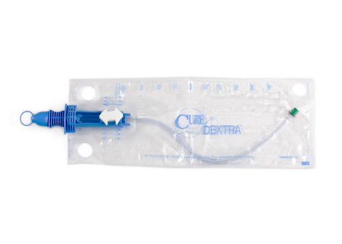Cure Dextra Closed System, Straight Tip, 14 FR (Case of 90)