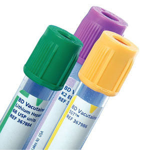 Vacutainer Plus Plastic Whole Blood Tube with Lavender Hemogard Closure, 3 mL, 13 mm x 75 mm (Case of 1000)