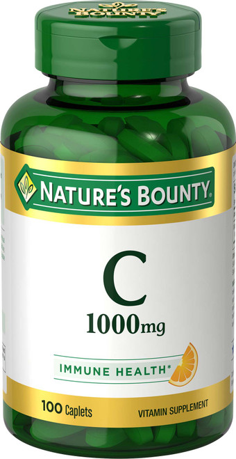 Nature's Bounty Pure Vitamin C Tablet, 1,000mg, 100 ct
