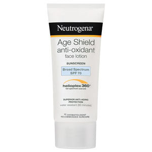 Neutrogena Age Shield Face Sunblock Lotion with SPF 70, 3 oz.