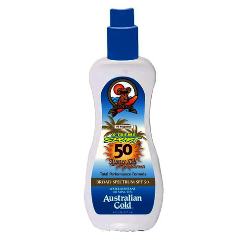 Australian Gold SPF 50 Xtreme Sport Spray Gel, 8 ounce