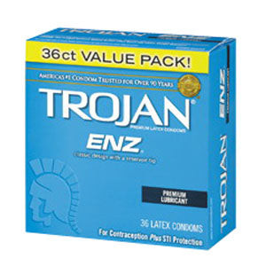 Trojan ENZ Lubricated Condom (36 Count) (Box of 36)