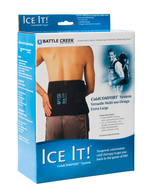 Ice It! ColdComfort Ice Pack Wrap with 3 Cold Packs 9" x 20"