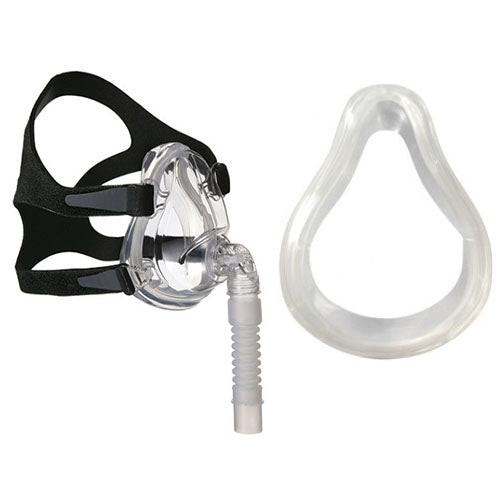 Sunset Deluxe Full Face CPAP Mask with Headgear and Cushion, Small