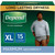 Depend Fresh Protection Adult Incontinence Underwear for Men, Disposable, Maximum Absorbency, Extra-Large, Grey, 15 ct (Package of 15)