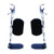 Hemi Elevating Legrests with Heel Loop Composite Footplate, 1-1/2" Hanger Pin Spacing (Package of 2)