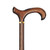 Men's Derby Handle Cane, Brown Stain, 36" - 37"