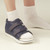 Post-Op Shoe, Navy Canvas Rubber, Loop-Lock, Female, Medium