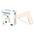 Proximel Non-Border AG Silicone Foam Dressing, 4" x 4"