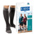 Jobst Sport Sock Knee-High, 20-30, Closed, Medium, Black/Grey