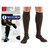 Truform Men's Dress Knee High Support Sock, 30-40 mmHg, Closed Toe, Brown, X-Large