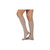 Juzo Silver Soft Knee-High with Silicone Border, 30-40 mmHg, Full Foot, Short, Beige, Size 4