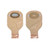 Nu-Flex Drain Pouch Custom Pre-Cut 1" Round Opening With Barrier, Extra Deep Convexity (Box of 10)
