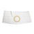 9" Left, White, Cool Comfort, Nu-Form Belt, Extra Large, 2-5/8" x 3-1/8" Opening Placed 1-1/2" From Bottom