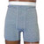 OPTIONS Men's Boxer Brief with Built-In Barrier/Support, Gray, Dual Stoma, Medium 36-38