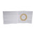 Special 6" White, Cool Comfort, Nu-Form Belt, Prolapse Flap, Extra Large, Custom: 2-5/8" x 3-1/8" Cloth Bias Ring With 4" Prolapse Flap
