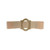 2" Beige, Regular Elastic, Nu-Comfort Belt, Large, 2-5/8" Center Ring Plate