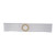 4" White, Cool Comfort, Nu-Form Belt, Prolapse Flap, Medium, 3-3/4" Center Opening
