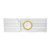 5" White, Regular Elastic, Nu-Form Belt, Prolapse Flap, Small, 3-3/4" Center Opening