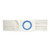 4" White, Regular Elastic, Flat Panel Belt, Large, 2-5/8" x 3-1/8" Center Opening