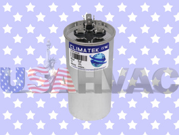 1172112 - Climatek Motor Run Capacitor 60+5 uF MFD 440 Volt Round Fits ICP Heil