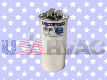 1172296 - Climatek Motor Run Capacitor 80+7.5 uF MFD 440 Volt Round Fits ICP