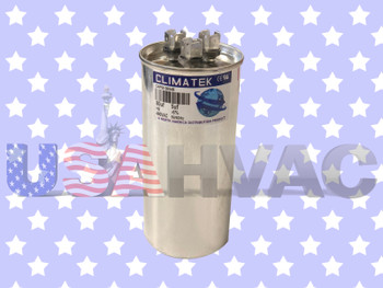 4JR0580 - Climatek Motor Run Capacitor 80+5 uF MFD 440 Volt Round Fits Diversitech