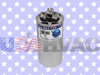 97F9882BZ3 - Climatek Run Capacitor 40+7.5 uF MFD 440 Volt Round Fits GE Genteq