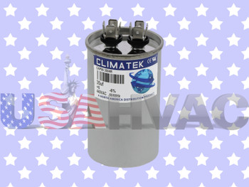 38319 - Climatek Motor Run Capacitor 35 uF MFD 440 Volt Round Fits Lennox