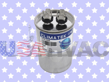 CPT233 CPT0233 - Climatek Motor Run Capacitor 25 uF MFD 440 Volt Round Fits Trane