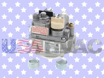 This is a new Furnace Gas Valve. The gas valve is made by Robertshaw. Furnace Gas Valve Replaces General Control B57RF B57RF58 V501 B59R06 B59SK43 B57RF B57RF58 V501 B59R06 B59SK43 Furnace Heater Gas Valve Shut-off Slow Fast Opening Pilot Spark Hot Surface Ignition Repair Part