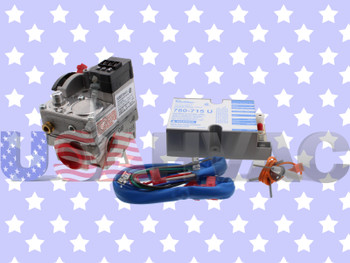 This is a new Furnace Gas Valve and Control Board Kit. The gas valve is made by Robertshaw. Furnace Gas Valve and Control Board Kit Replaces Robertshaw Uni-Line 7E2-E7B-029 7E2-E7B-029 Furnace Heater Gas Valve Shut-off Slow Fast Opening Pilot Spark Hot Surface Ignition Repair Part