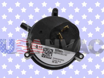 9371VO-BS-0187 5378651 Furnace Air Pressure Switch Vent Venter Vacuum Suction Repair Part
