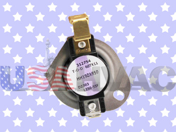 HH19ZA950 HH19ZA001 60TX11-312754 Furnace Heater Gas Limit Switch Snap Disc Safety Temperature Repair Part