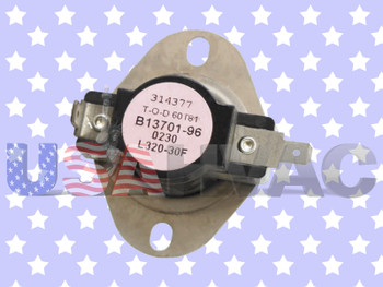 B1370196S Furnace Heater Gas Limit Switch Snap Disc Safety Temperature Repair Part