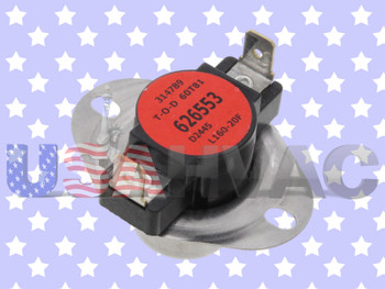 626553R 626553 Furnace Heater Gas Limit Switch Snap Disc Safety Temperature Repair Part