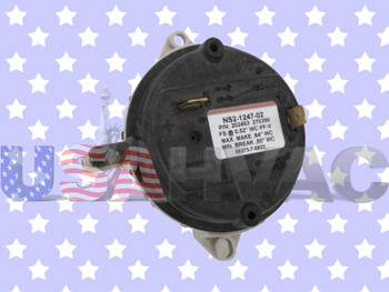 NS2-1247-02 202493 Furnace Air Pressure Switch Vent Venter Vacuum Suction Repair Part